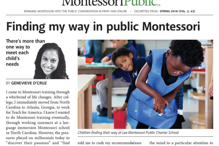 MontessoriPublic—Print Edition <br>Volume 2 Number 3: Teacher Training