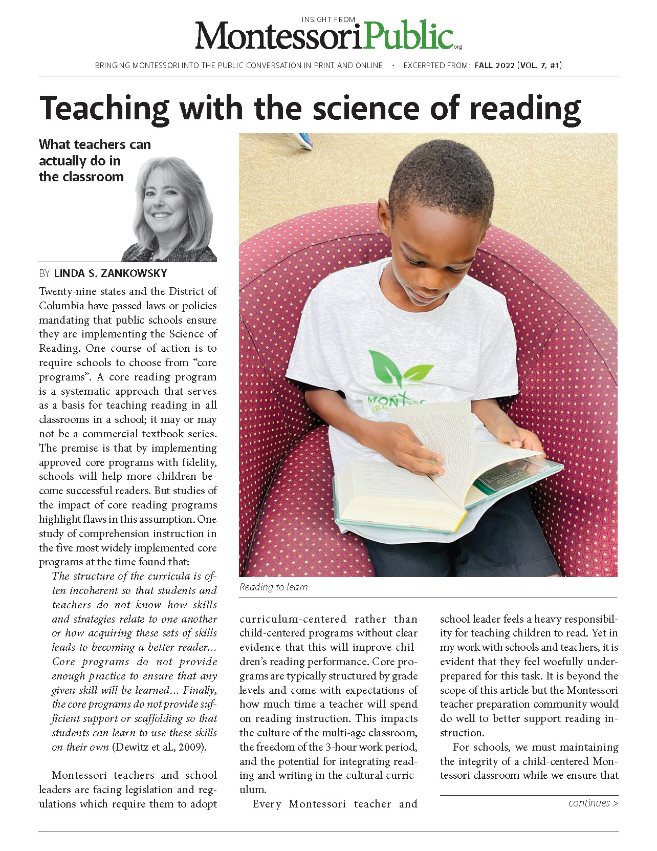 Teaching with the science of reading
