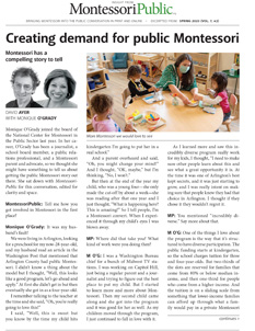 Creating demand for public Montessori