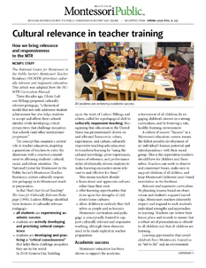 Cultural relevance in teacher training