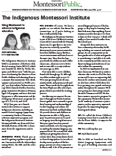 The Indigenous Montessori Institute